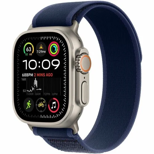49MM BLUE TRAILLOOP-M/L NATURAL TITANIUM FINISH - MXTW3ZM/A